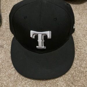 Texas Rangers New Era Baseball Hat Black